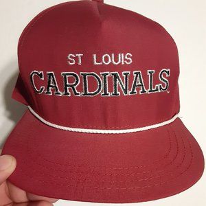 VTG AJD St Louis Cardinals Made in USA Cotton Snapback Hat/Cap OSFA